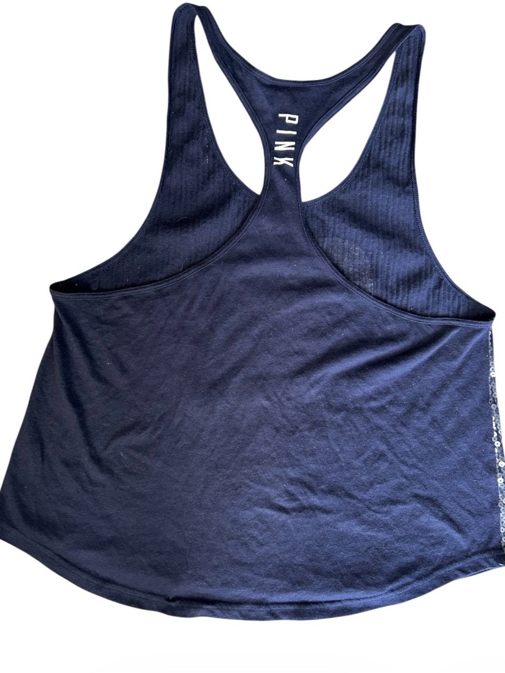 PINK Victoria's Secret with 5th & Ocean Padres Sequin Racerback Tank Sz S NWOT - Picture 3 of 3